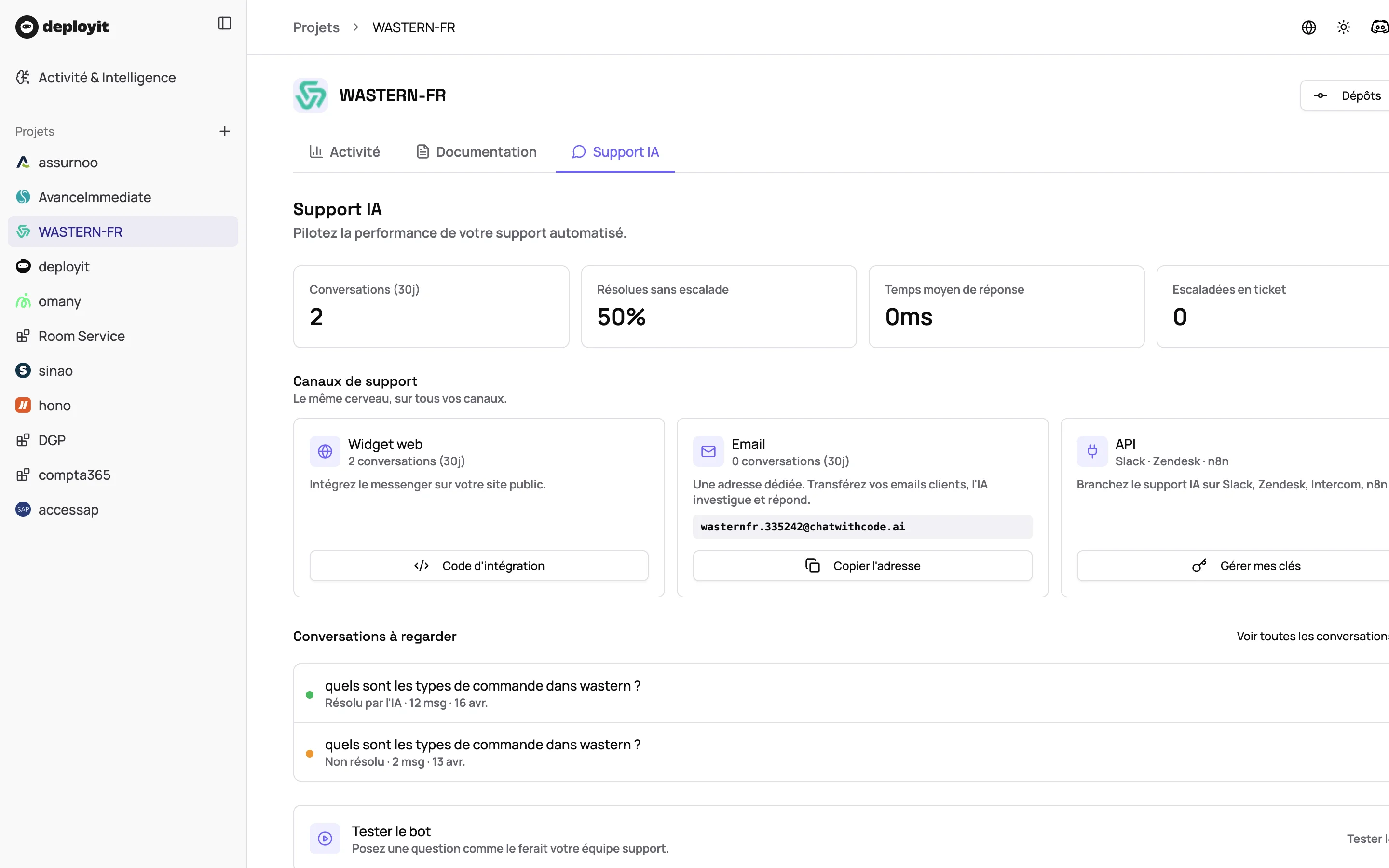 AI support ready from the first commit